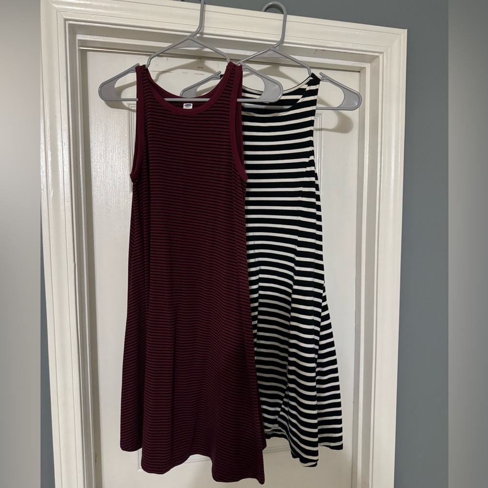 2 Old Navy Striped Dresses